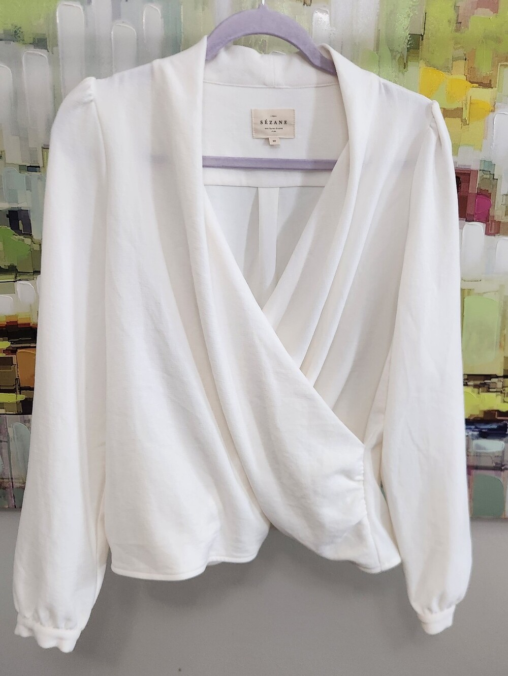 Sezane Abelia Blouse Ecru - Picture 5 of 12